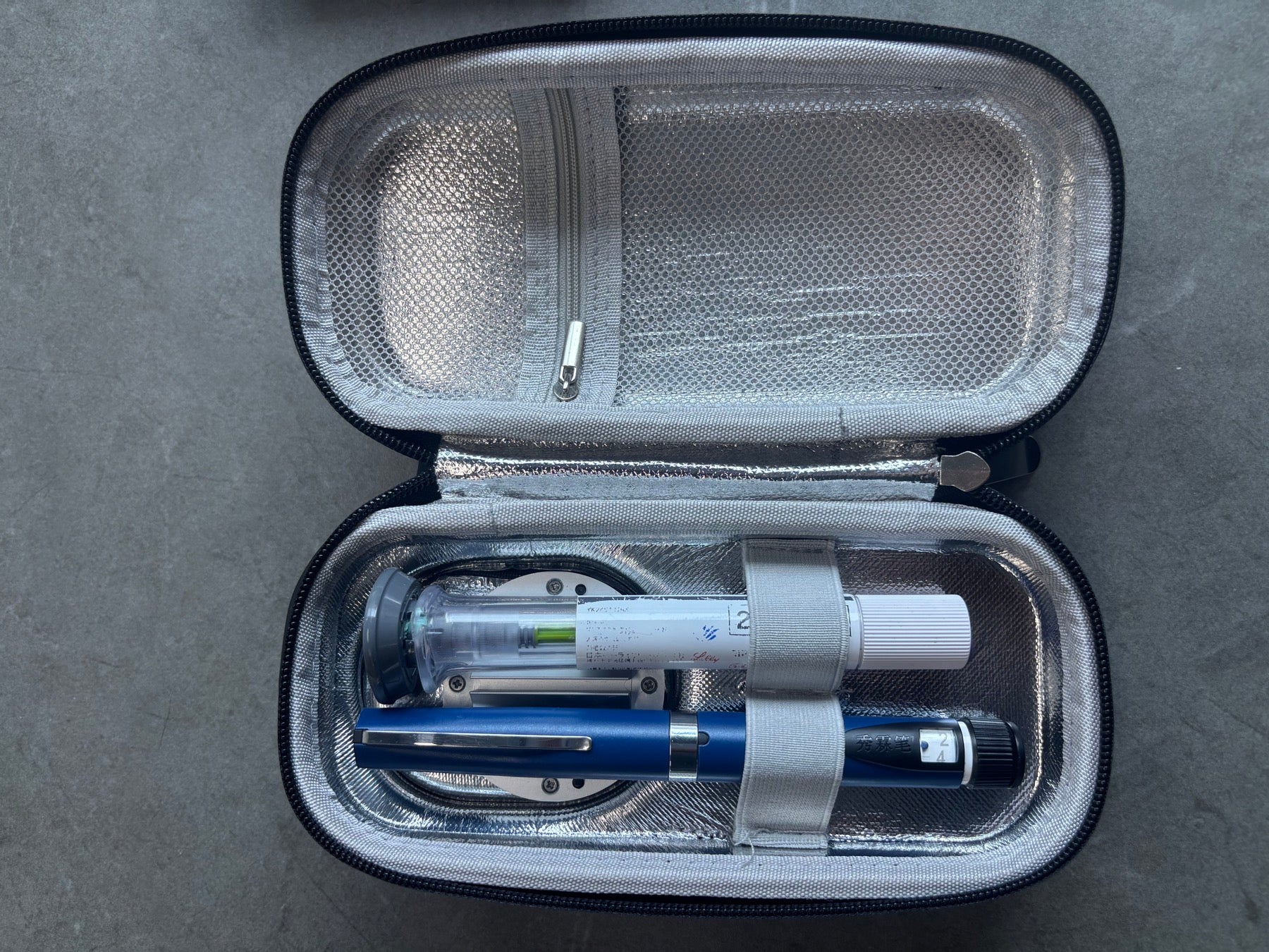 Medication secured inside MyLog