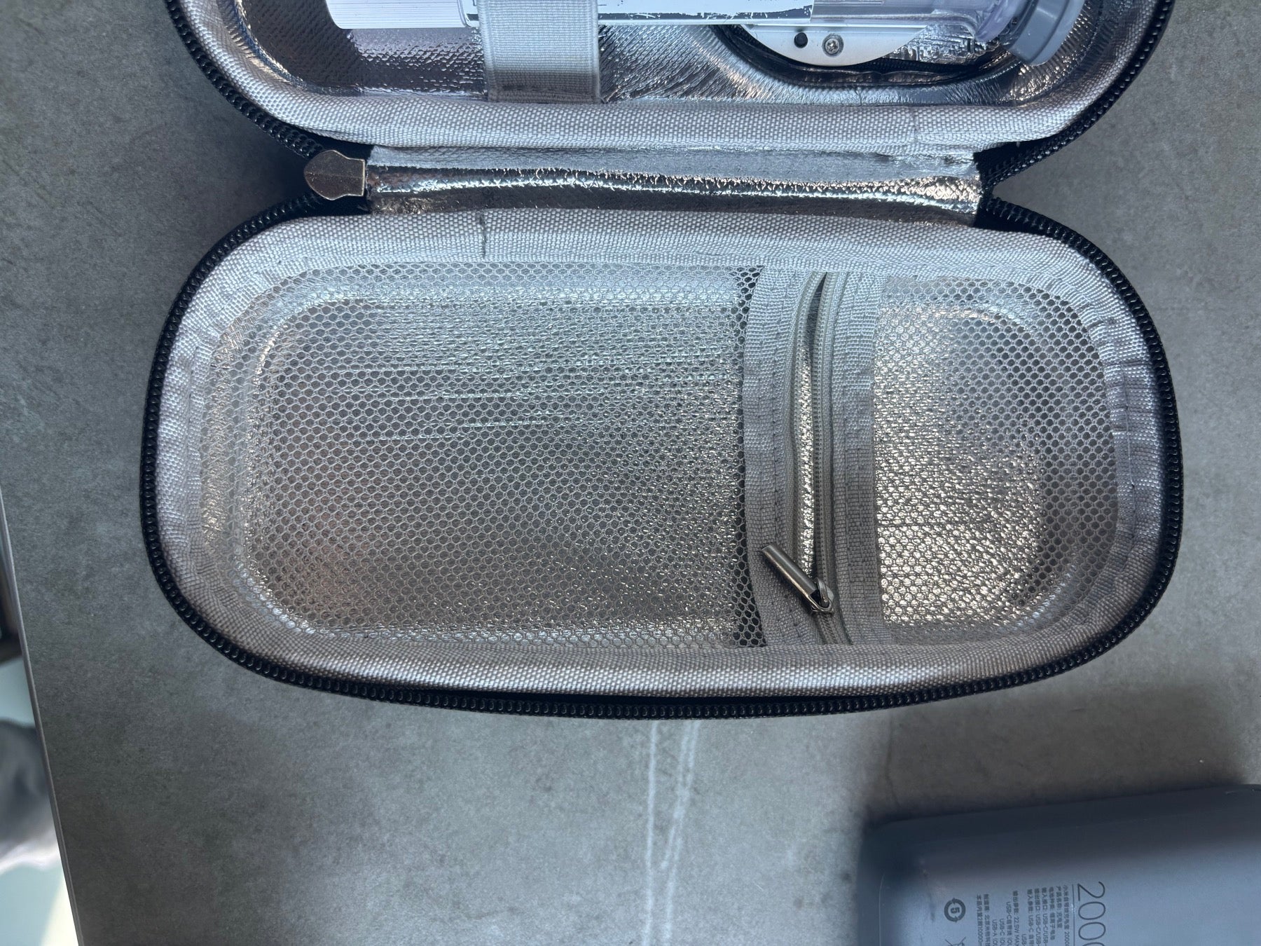 MyLog interior storage zones