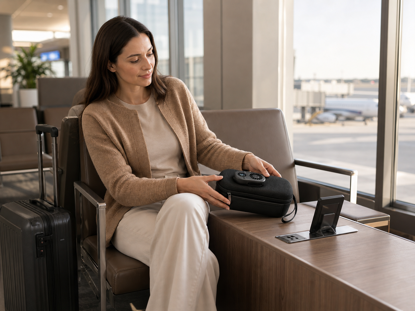 MyLog at an airport